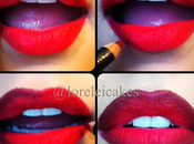 Ombré lip: gothique chic