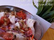 Salade chou blanc poulet façon thaï, sauce cacahuète