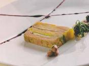 Terrine foie gras, Beaufort, bacon basilic, cerises rôties l’amande Amaretto