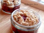 Crumble bananes framboises