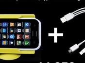 super promo Week: Pack Support Voiture pour Smartphones Câble compris iPhone 5)...