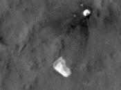 Parachute Curiosity déplacé vent martien
