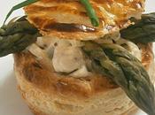 Feuilletés asperges vertes mascarpone