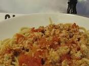Plat: Spaghettis, Haché Dinde Champignons Tomates