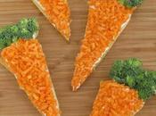 Food pizza végétarienne forme carotte