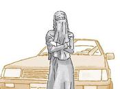 voiture d'Intisar portrait d'une femme moderne Yémen