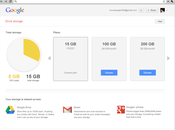 Google: partagez votre espace stockage entre Gmail, Drive Google+ Photo