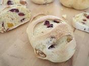 Pain sucré poire, poires cranberries séchées