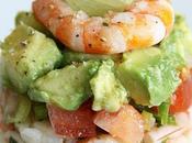 Tartare crevettes d'avocats