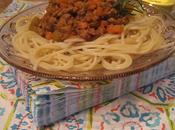 Spaghettis trois viandes (saucisse italienne, veau prosciutto)
