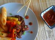 Gungjung Tteokbokki: Gâteaux sautés boeuf légumes