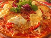 Pizza printanière -tomates-champignons-chèvre-ricotta-