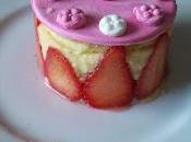 petit dessert spécial "fête mamans" mini fraisier