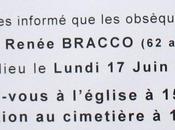 Décès Renée Bracco