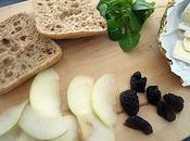 Brie pomme poire pruneau sandwich gourmet!