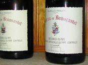 Deux vins Château Beaucastel Châteauneuf Pape)