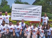 Flasmob soutien avec peuple syrien devant l'Horloge fleurie