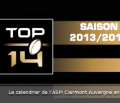 TOP14 calendrier 2013 2014 l’ASM Clermont Auvergne