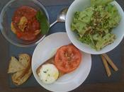 Recette Tartine l'espagnole, protéines soja sautées thaï coulis tomates basilic