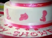 Cake design baby shower girly