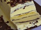 Valse vanille chocolat croustillant viennetta maison avec glace tomber)