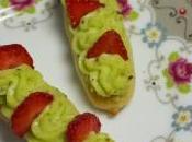 Eclairs pistache fraises