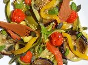 Salade légumes rôtis menthe