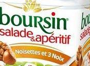 Tarte oignons boursin salade noisettes noix