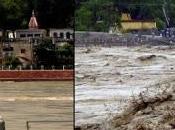 Avant après inondations dans l'Uttarakhand