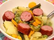 Poêlée légumes saucisse cuire