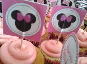 Pink Cupcakes fruits rouges, décoration Minnie