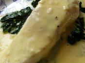 Lieu jaune, beurre blanc, épinards verts