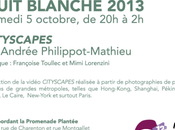 NUIT BLANCHE projection Cityscapes Samedi Octobre Andrée PHILIPPOT-MATHIEU