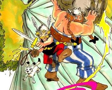 Il déssine Astérix à la manière de Naruto
