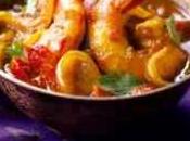 Crevettes curry