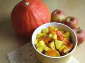 Salade fruits d’automne, potimarron rôti miel épices pommes