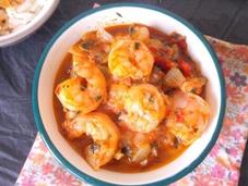 Fricassee crevettes recette Antillaise