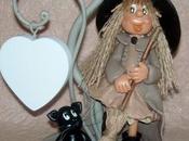 Lampe avec p'tite sorcière chat