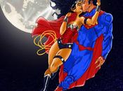 baiser Superman WonderWoman couleur