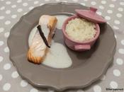 [Spécial Saint Valentin] Pavé saumon émulsion vanillée, risotto onctueux Salmon filet with vanilla foam creamy