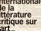 Critique d’Art Actualité Internationale littérature critique l’Art Contemporain