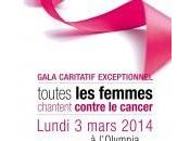 Gala 2014 femmes chantent contre cancer l’Olympia Paris