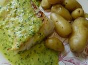 Pavé lieu jaune sauce basilic