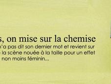 chemise nouée pour mettre valeur taille