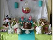 Sweet tables printanières pour Pâques l'anniversaire fille