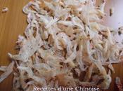 Epinards chinois sautés minis crevettes 菠菜炒虾皮 bócài chǎo xiāpí