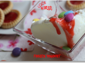 Frozen yogourt coulis fraises