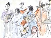 14ème Festival soupe Wazemmes. croquis d’atmosphère Masmoulin