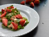 Salade sucré-salé fraise poulet