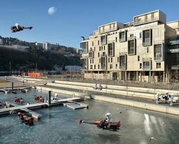 Ils incrustent leurs LEGO Star Wars dans la ville de Lyon